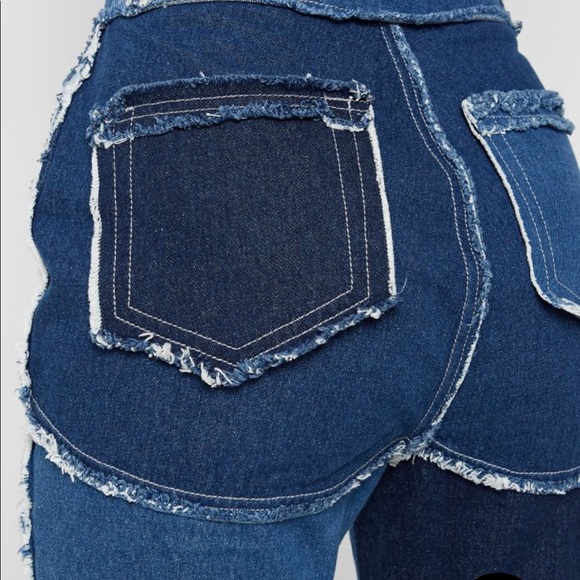 Patchwork Denim Jeans Women’s Size US 8 - Picture 4 of 6